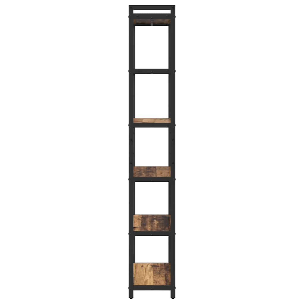 vidaXL Bookshelf 60 x 30 x 189.5 cm Engineered Wood Old wood