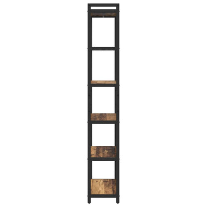vidaXL Bookshelf 60 x 30 x 189.5 cm Engineered Wood Old wood