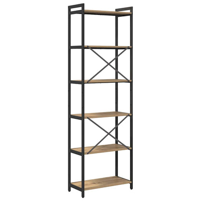 vidaXL Bookshelf 60 x 30 x 189.5 cm Engineered Wood Artisan Oak