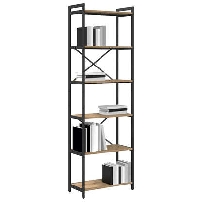 vidaXL Bookshelf 60 x 30 x 189.5 cm Engineered Wood Artisan Oak