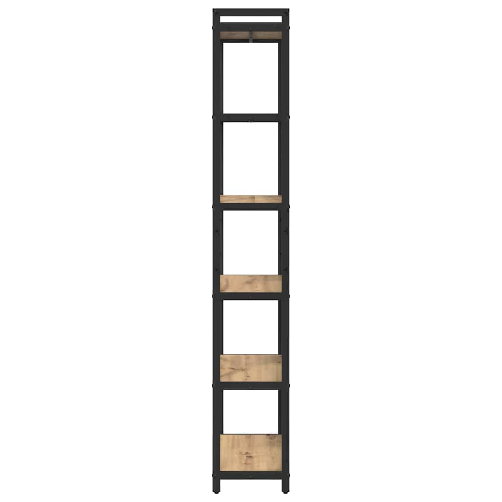 vidaXL Bookshelf 60 x 30 x 189.5 cm Engineered Wood Artisan Oak
