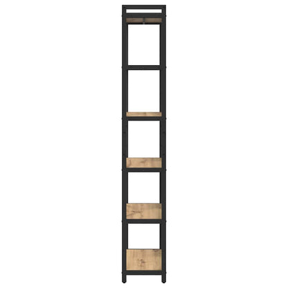 vidaXL Bookshelf 60 x 30 x 189.5 cm Engineered Wood Artisan Oak