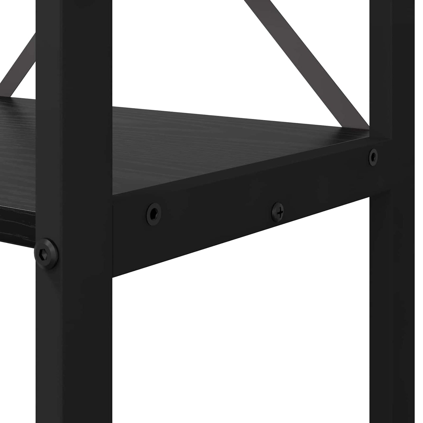 vidaXL Bookshelf Black Oak 60 x 30 x 155 cm Engineered Wood