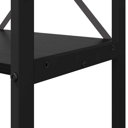 vidaXL Bookshelf Black Oak 60 x 30 x 155 cm Engineered Wood