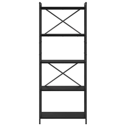 vidaXL Bookshelf Black Oak 60 x 30 x 155 cm Engineered Wood