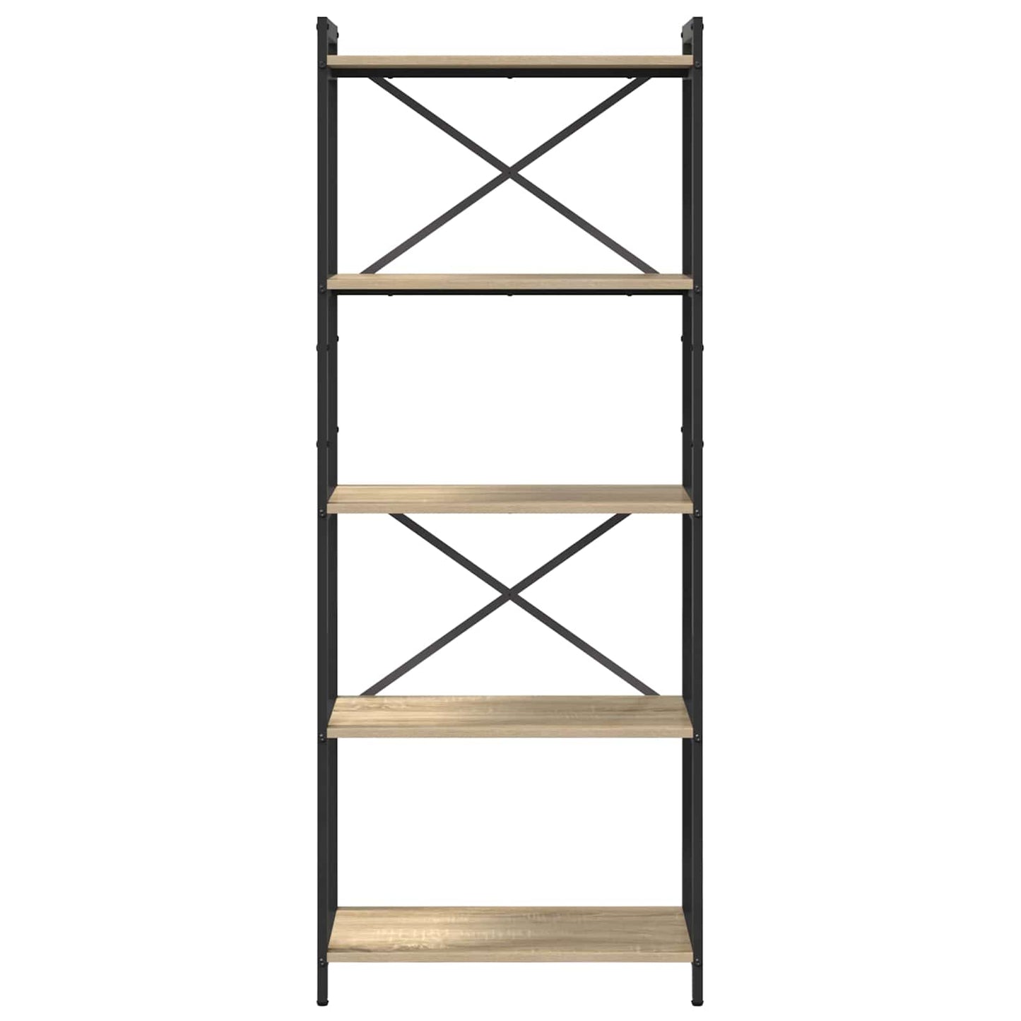 vidaXL Bookshelf Sonoma Oak 60 x 30 x 155 cm Engineered Wood