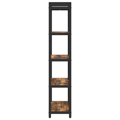vidaXL Bookshelf 60 x 30 x 155 cm Engineered Wood Smoked Oak