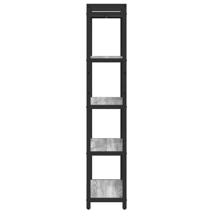 vidaXL Bookshelf 60 x 30 x 155 cm Engineered Wood Grey sonoma