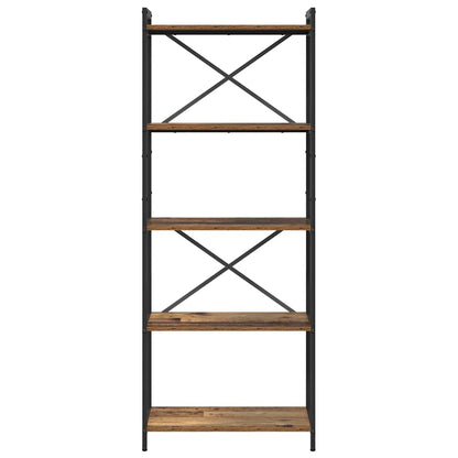 vidaXL Bookshelf Old wood 60 x 30 x 155 cm Engineered Wood