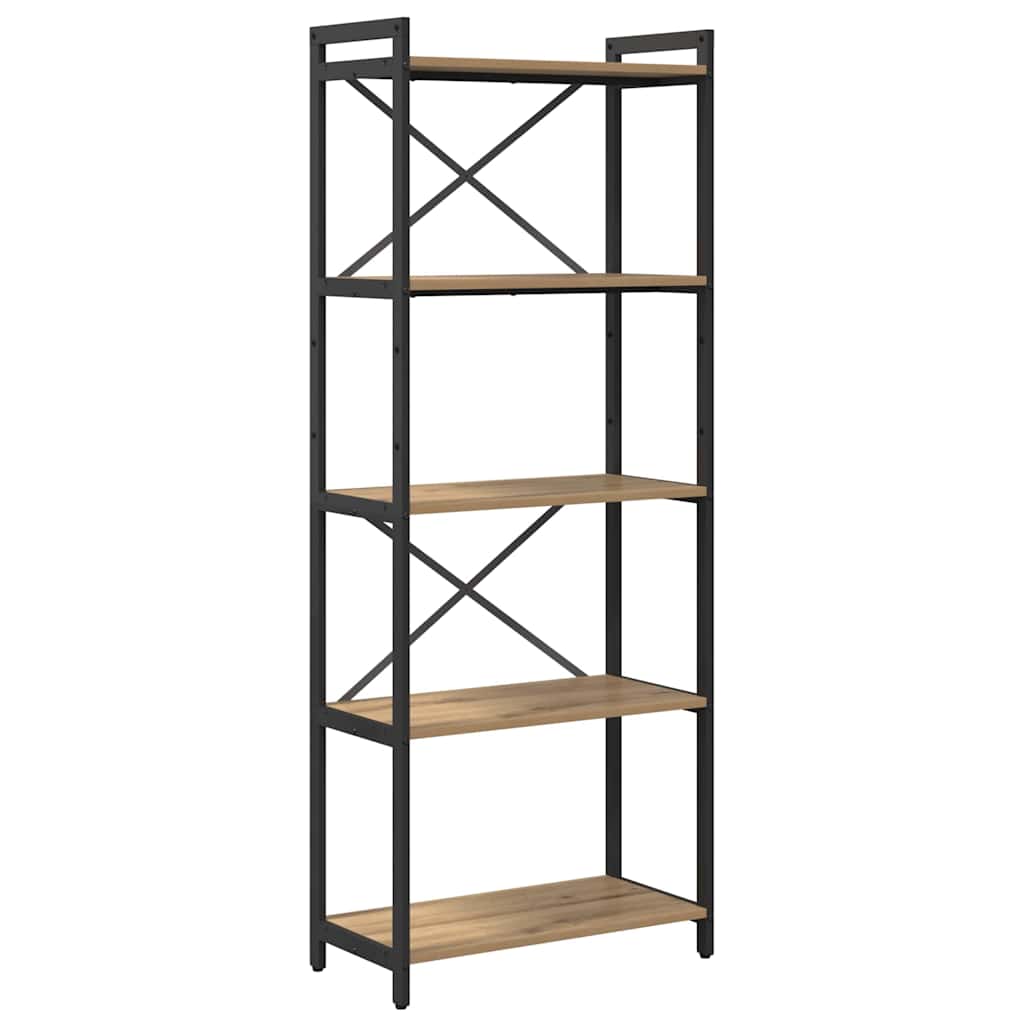 vidaXL Bookshelf 60 x 30 x 155 cm Engineered Wood Artisan Oak