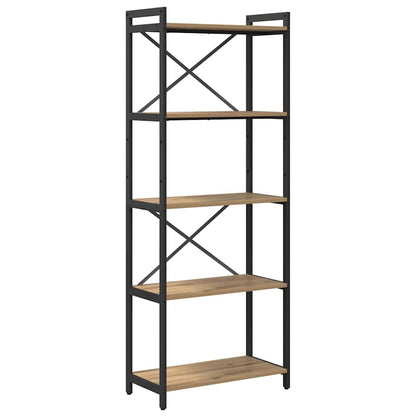 vidaXL Bookshelf 60 x 30 x 155 cm Engineered Wood Artisan Oak