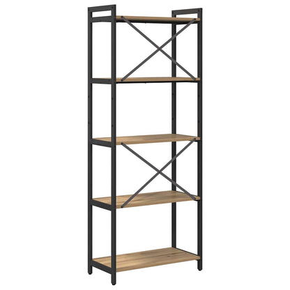 vidaXL Bookshelf 60 x 30 x 155 cm Engineered Wood Artisan Oak