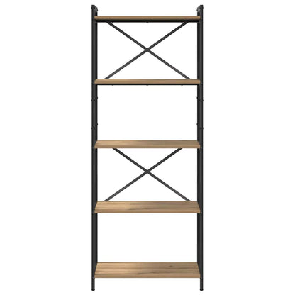 vidaXL Bookshelf 60 x 30 x 155 cm Engineered Wood Artisan Oak