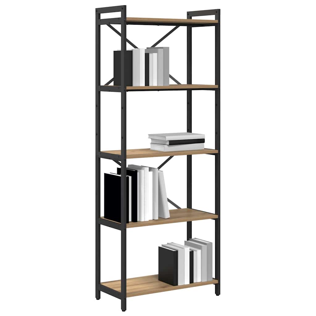vidaXL Bookshelf 60 x 30 x 155 cm Engineered Wood Artisan Oak
