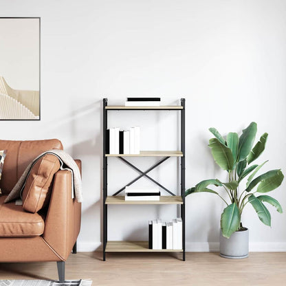 vidaXL Bookshelf 60 x 30 x 120 cm Engineered Wood Sonoma Oak