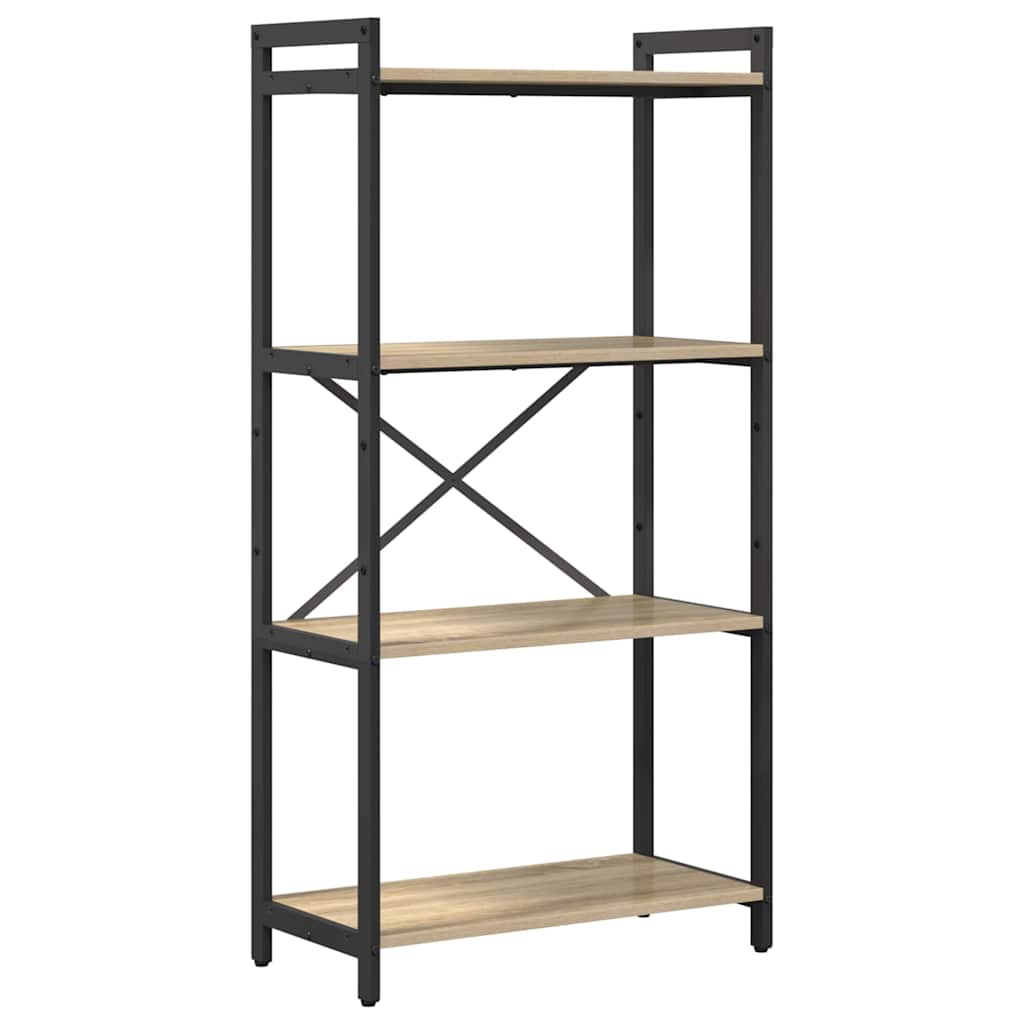 vidaXL Bookshelf 60 x 30 x 120 cm Engineered Wood Sonoma Oak