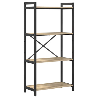 vidaXL Bookshelf 60 x 30 x 120 cm Engineered Wood Sonoma Oak