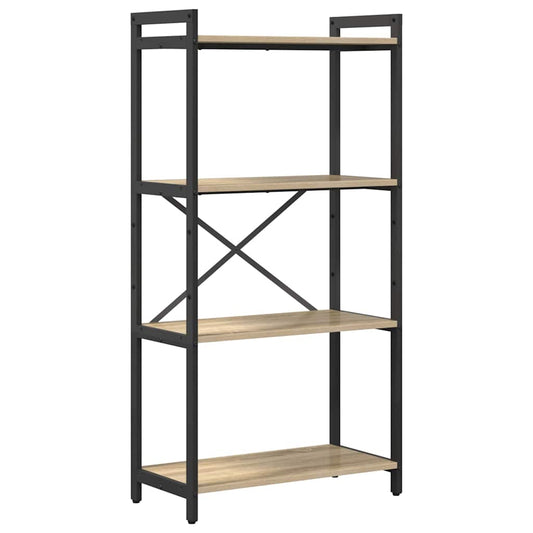 vidaXL Bookshelf 60 x 30 x 120 cm Engineered Wood Sonoma Oak