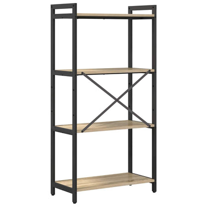 vidaXL Bookshelf 60 x 30 x 120 cm Engineered Wood Sonoma Oak