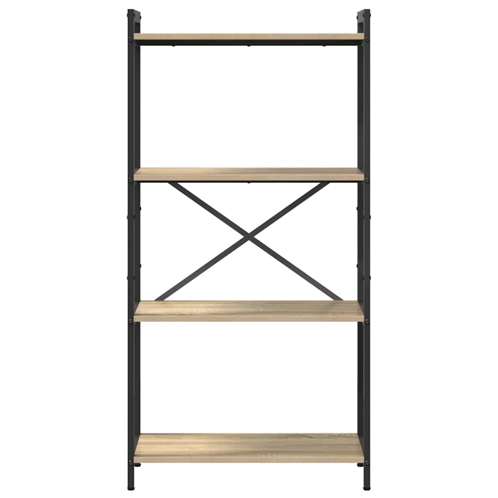 vidaXL Bookshelf 60 x 30 x 120 cm Engineered Wood Sonoma Oak