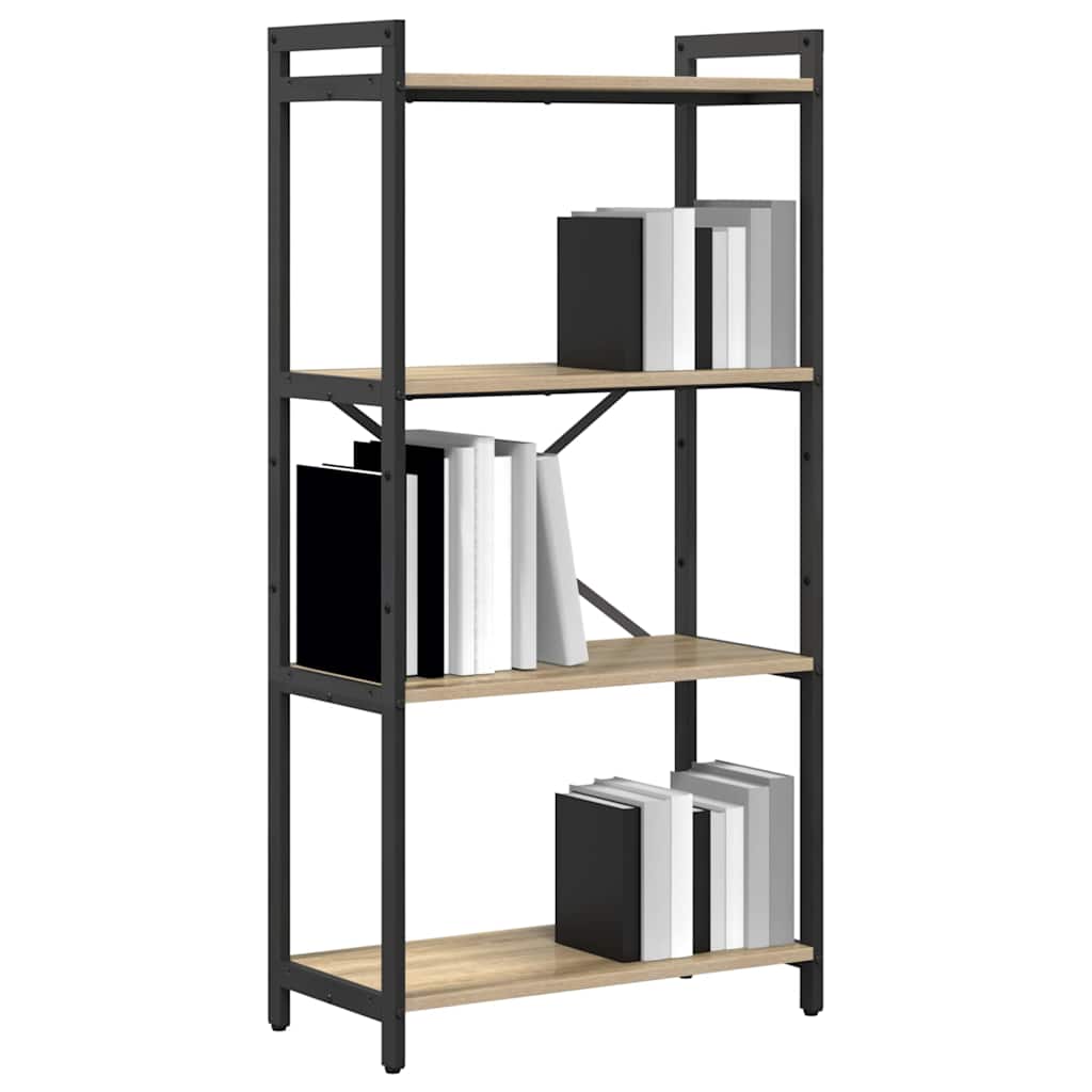 vidaXL Bookshelf 60 x 30 x 120 cm Engineered Wood Sonoma Oak