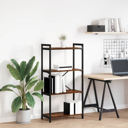 vidaXL Bookshelf 60 x 30 x 120 cm Engineered Wood Smoked Oak