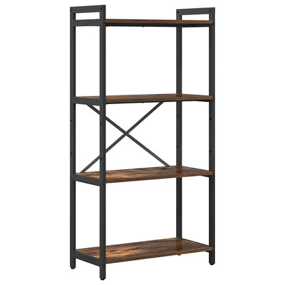 vidaXL Bookshelf 60 x 30 x 120 cm Engineered Wood Smoked Oak