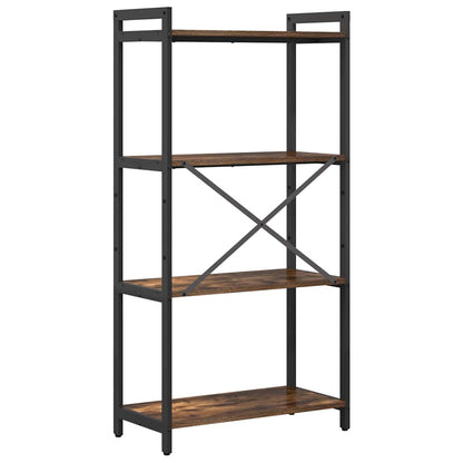vidaXL Bookshelf 60 x 30 x 120 cm Engineered Wood Smoked Oak