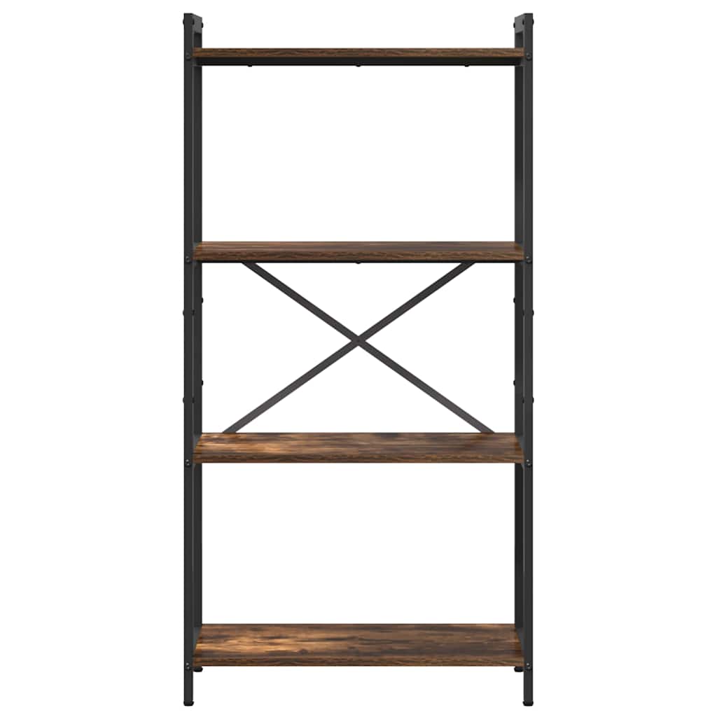 vidaXL Bookshelf 60 x 30 x 120 cm Engineered Wood Smoked Oak