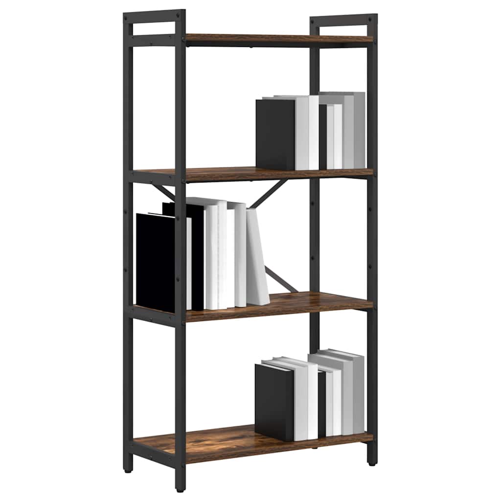 vidaXL Bookshelf 60 x 30 x 120 cm Engineered Wood Smoked Oak