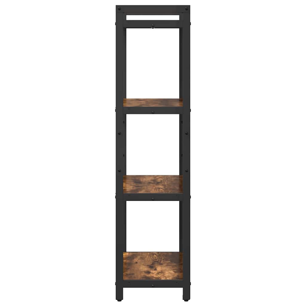 vidaXL Bookshelf 60 x 30 x 120 cm Engineered Wood Smoked Oak