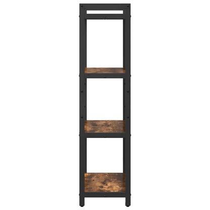vidaXL Bookshelf 60 x 30 x 120 cm Engineered Wood Smoked Oak
