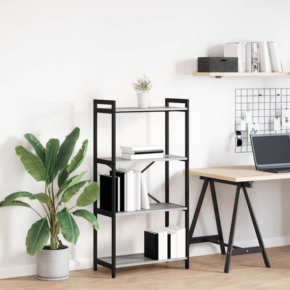 vidaXL Bookshelf 60 x 30 x 120 cm Engineered Wood Grey sonoma