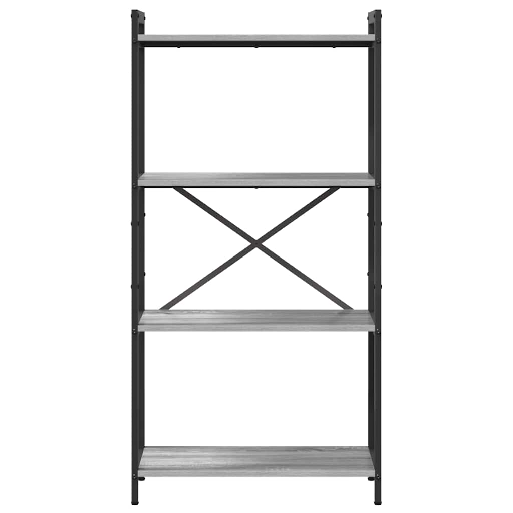 vidaXL Bookshelf 60 x 30 x 120 cm Engineered Wood Grey sonoma