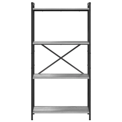 vidaXL Bookshelf 60 x 30 x 120 cm Engineered Wood Grey sonoma