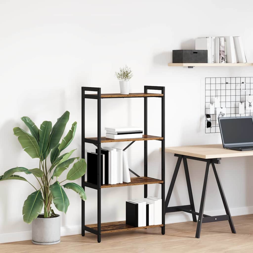 vidaXL Bookshelf Old wood 60 x 30 x 120 cm Engineered Wood
