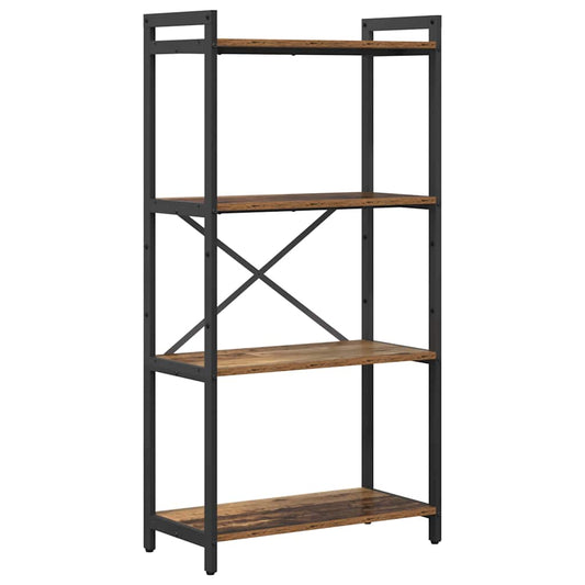 vidaXL Bookshelf 60 x 30 x 120 cm Engineered Wood Old wood