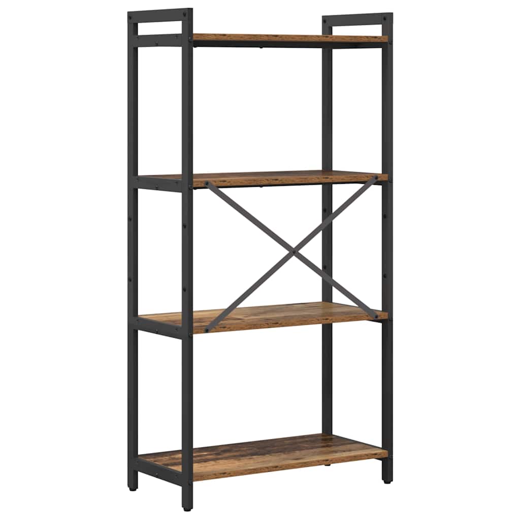 vidaXL Bookshelf Old wood 60 x 30 x 120 cm Engineered Wood