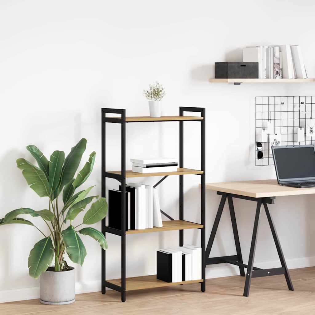 vidaXL Bookshelf 60 x 30 x 120 cm Engineered Wood Artisan Oak