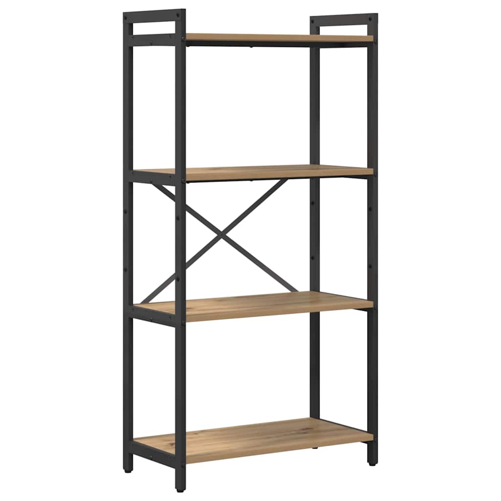 vidaXL Bookshelf 60 x 30 x 120 cm Engineered Wood Artisan Oak