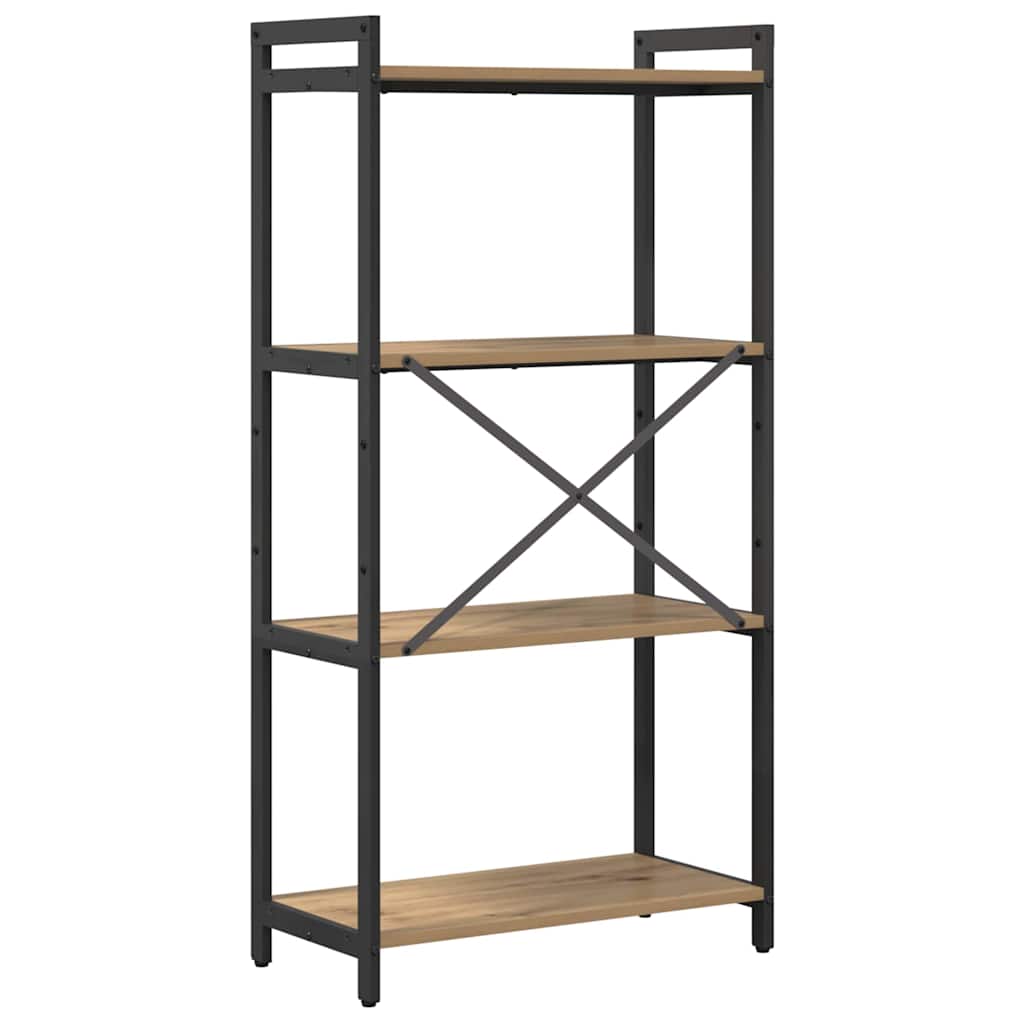 vidaXL Bookshelf 60 x 30 x 120 cm Engineered Wood Artisan Oak
