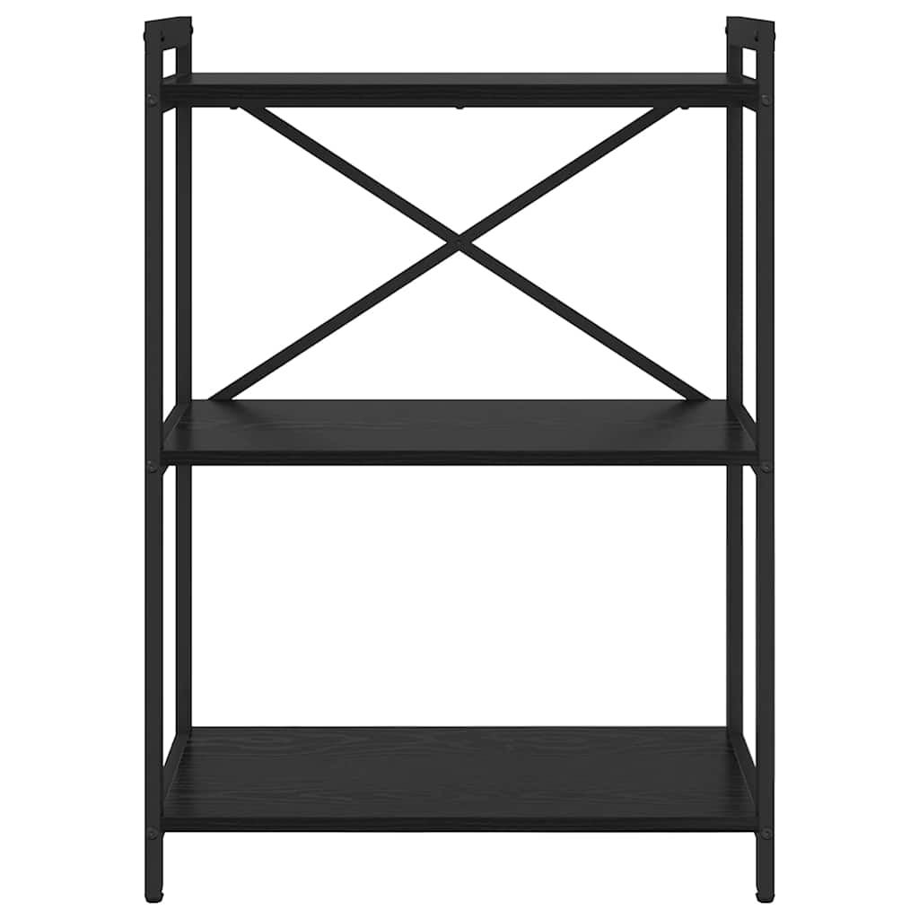 vidaXL Bookshelf Black Oak 60 x 30 x 85 cm Engineered Wood