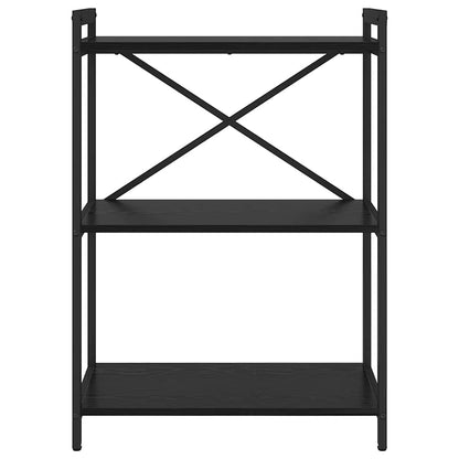 vidaXL Bookshelf Black Oak 60 x 30 x 85 cm Engineered Wood
