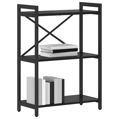 vidaXL Bookshelf 60 x 30 x 85 cm Engineered Wood Black Oak