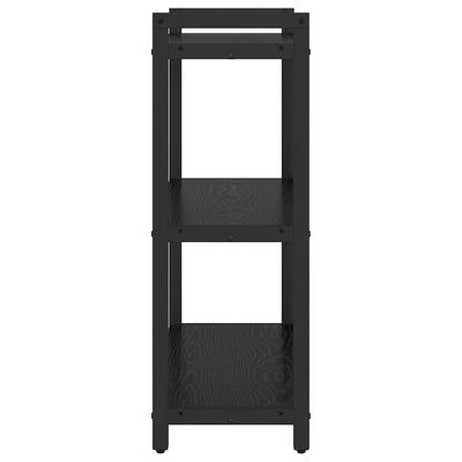 vidaXL Bookshelf 60 x 30 x 85 cm Engineered Wood Black Oak