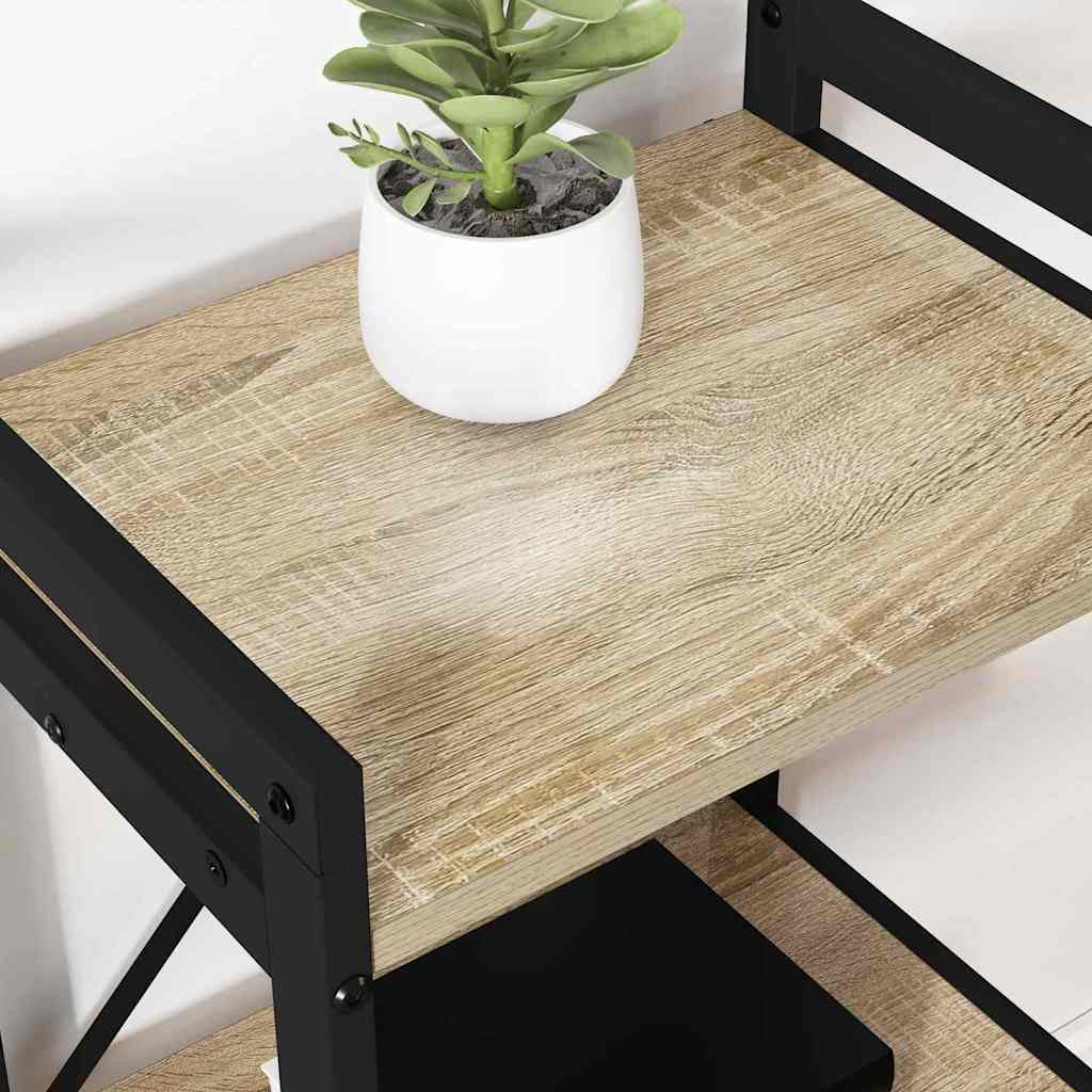 vidaXL Bookshelf Sonoma Oak 60 x 30 x 85 cm Engineered Wood