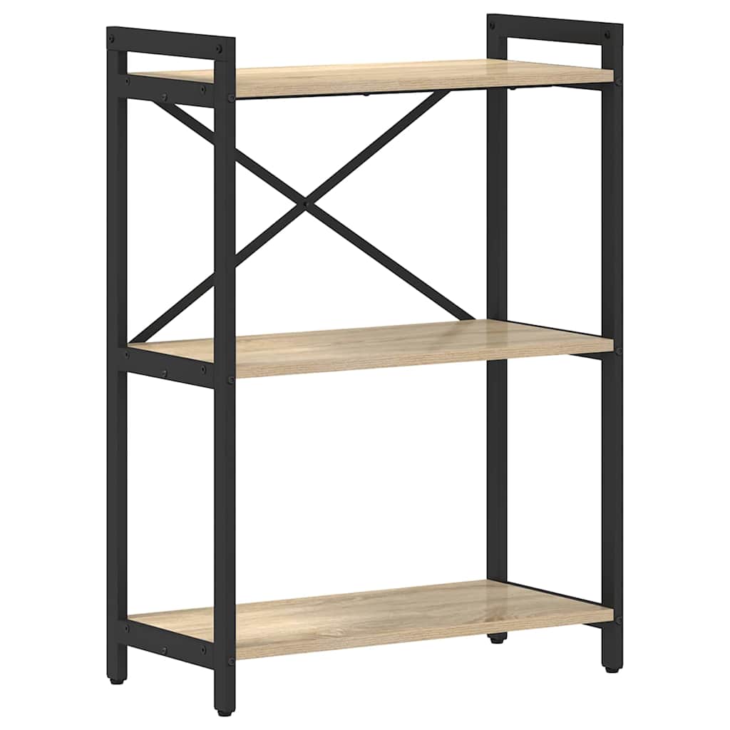 vidaXL Bookshelf Sonoma Oak 60 x 30 x 85 cm Engineered Wood