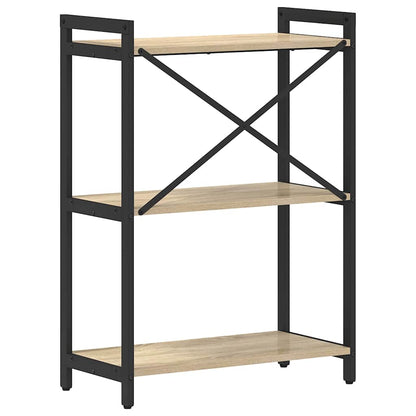 vidaXL Bookshelf Sonoma Oak 60 x 30 x 85 cm Engineered Wood
