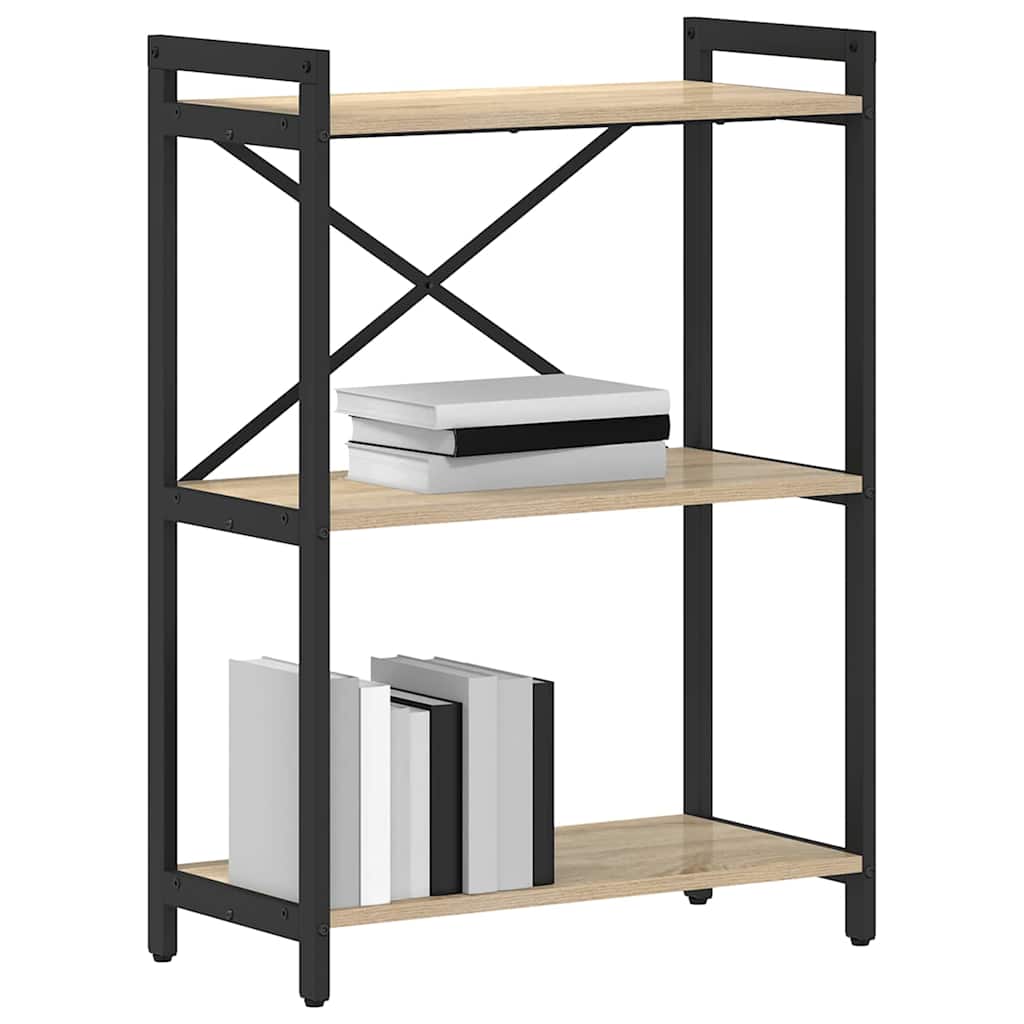 vidaXL Bookshelf Sonoma Oak 60 x 30 x 85 cm Engineered Wood