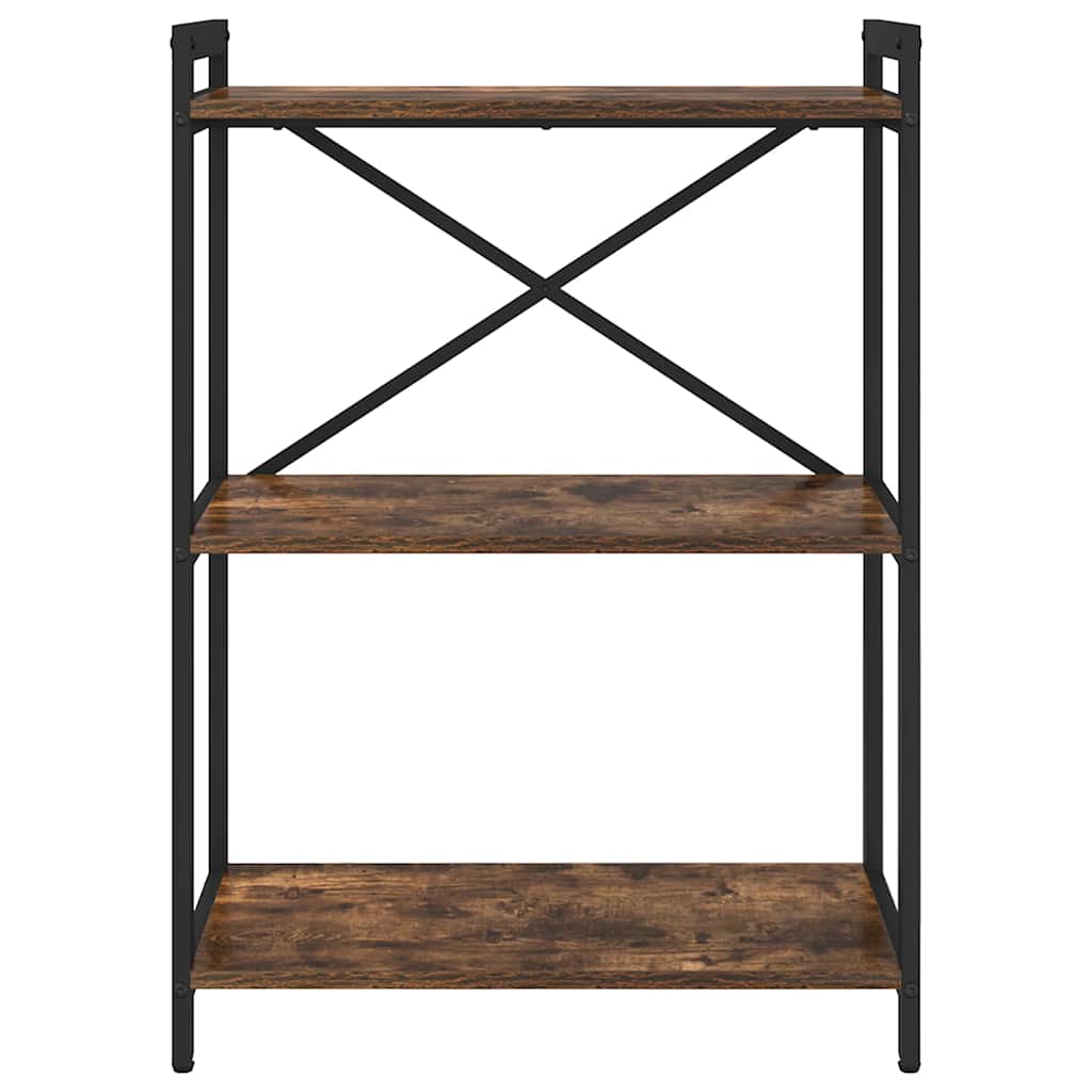 vidaXL Bookshelf Smoked Oak 60 x 30 x 85 cm Engineered Wood